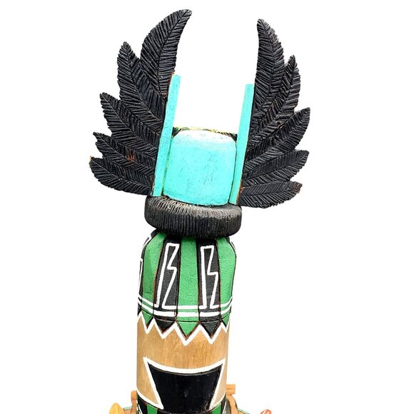 Hopi Katchina Katsina Native American Doll Crow Mother Angwusnasomtaka Pashano - Picture 15 of 16